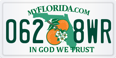 FL license plate 0628WR