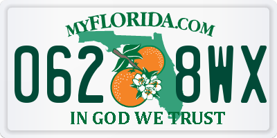 FL license plate 0628WX