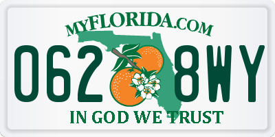FL license plate 0628WY