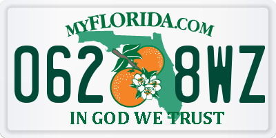 FL license plate 0628WZ