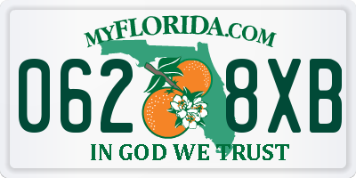 FL license plate 0628XB
