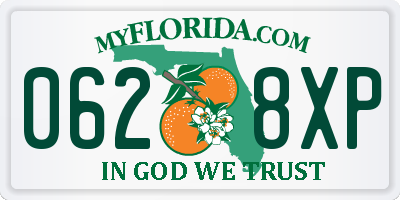 FL license plate 0628XP