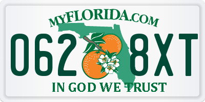 FL license plate 0628XT