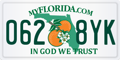FL license plate 0628YK