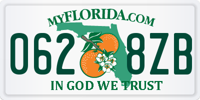 FL license plate 0628ZB