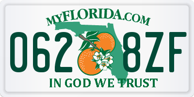 FL license plate 0628ZF