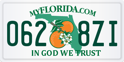 FL license plate 0628ZI