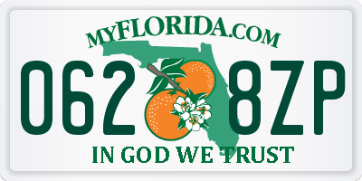 FL license plate 0628ZP