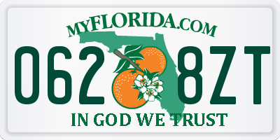 FL license plate 0628ZT