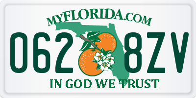 FL license plate 0628ZV