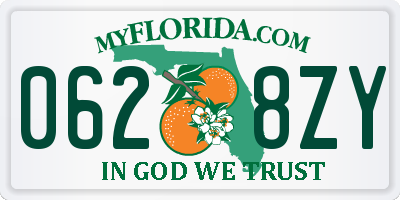 FL license plate 0628ZY