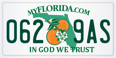 FL license plate 0629AS