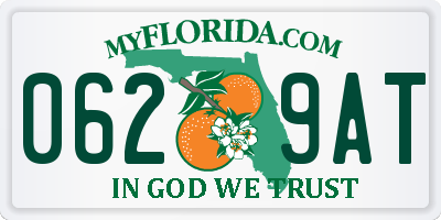 FL license plate 0629AT