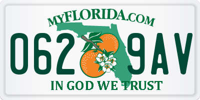FL license plate 0629AV