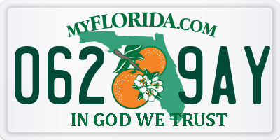 FL license plate 0629AY