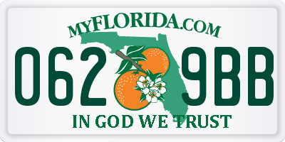 FL license plate 0629BB