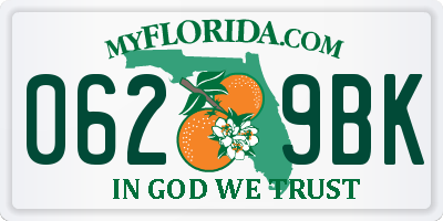 FL license plate 0629BK