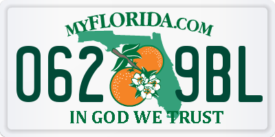 FL license plate 0629BL