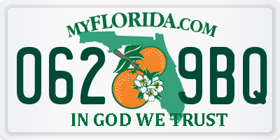 FL license plate 0629BQ