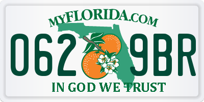 FL license plate 0629BR
