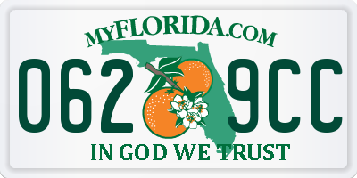 FL license plate 0629CC