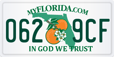 FL license plate 0629CF