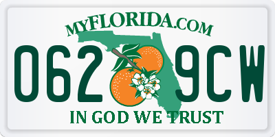 FL license plate 0629CW