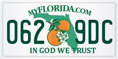 FL license plate 0629DC