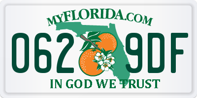 FL license plate 0629DF