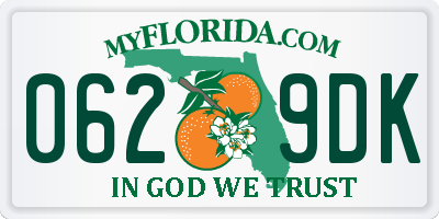 FL license plate 0629DK