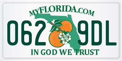 FL license plate 0629DL