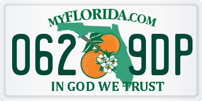 FL license plate 0629DP