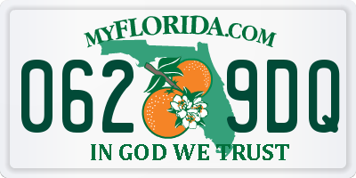 FL license plate 0629DQ