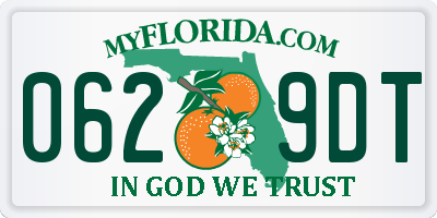 FL license plate 0629DT