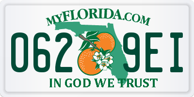 FL license plate 0629EI