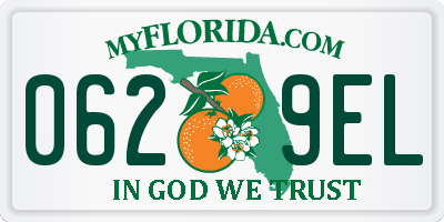 FL license plate 0629EL