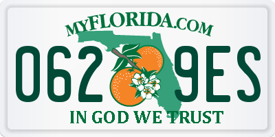 FL license plate 0629ES