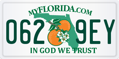 FL license plate 0629EY