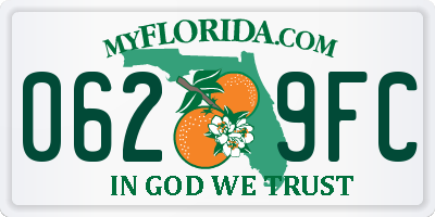 FL license plate 0629FC