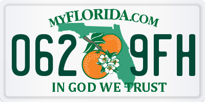 FL license plate 0629FH