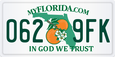 FL license plate 0629FK