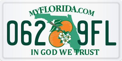FL license plate 0629FL