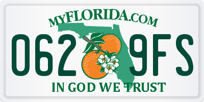 FL license plate 0629FS