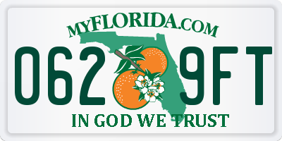 FL license plate 0629FT