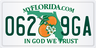 FL license plate 0629GA