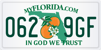 FL license plate 0629GF