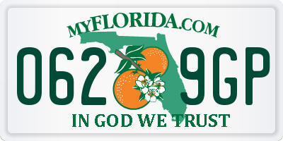 FL license plate 0629GP