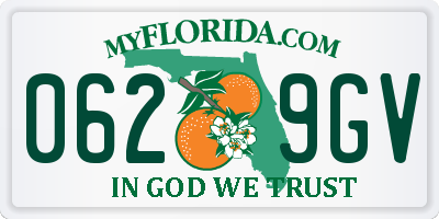 FL license plate 0629GV