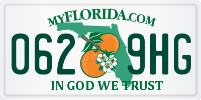 FL license plate 0629HG