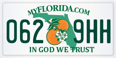 FL license plate 0629HH